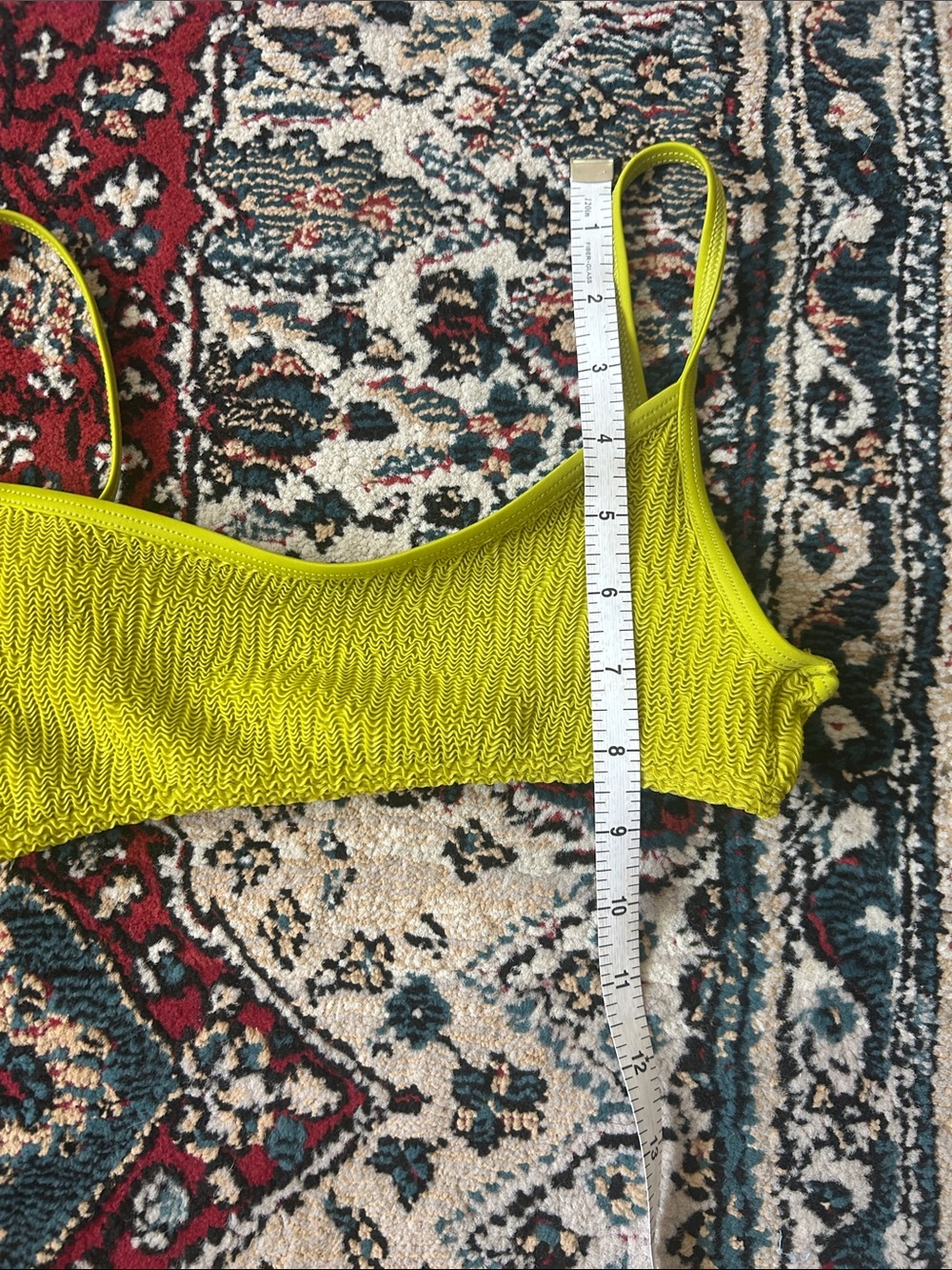 Olive Textured Rib Two-Piece Bikini Set - Picture 12 of 15